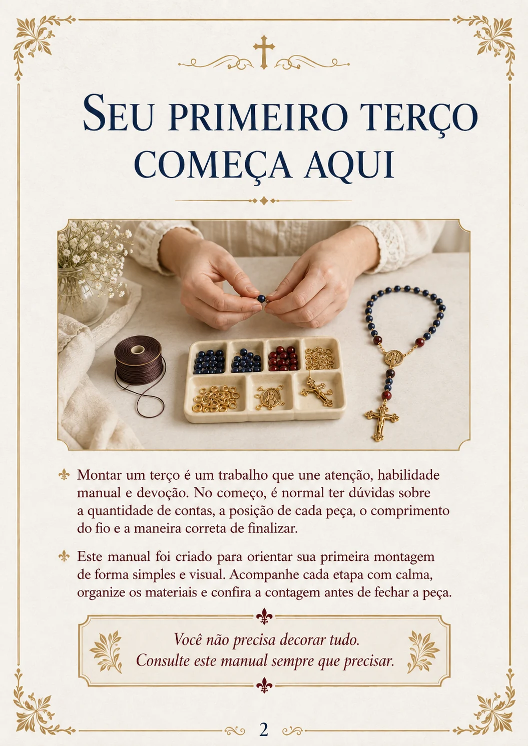Página 2 do Manual do Primeiro Terço
