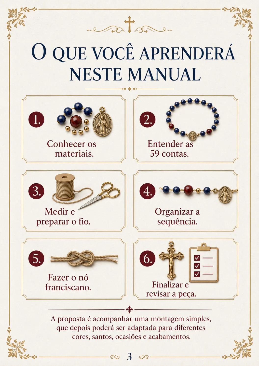 Página 3 do Manual do Primeiro Terço