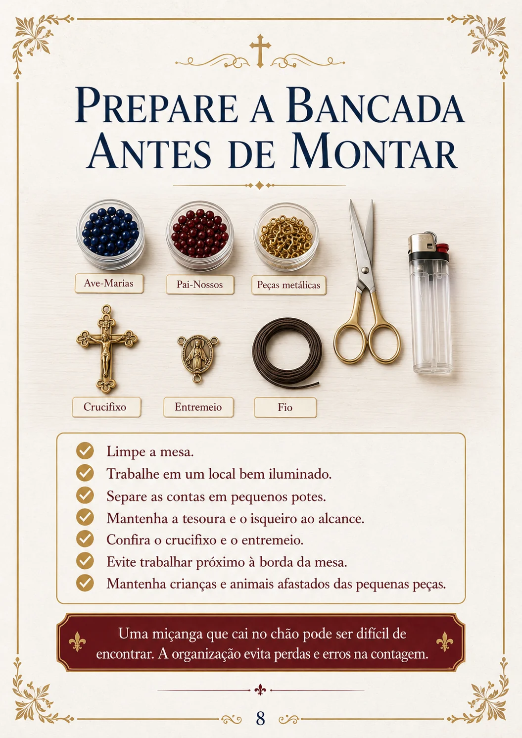 Página 8 do Manual do Primeiro Terço